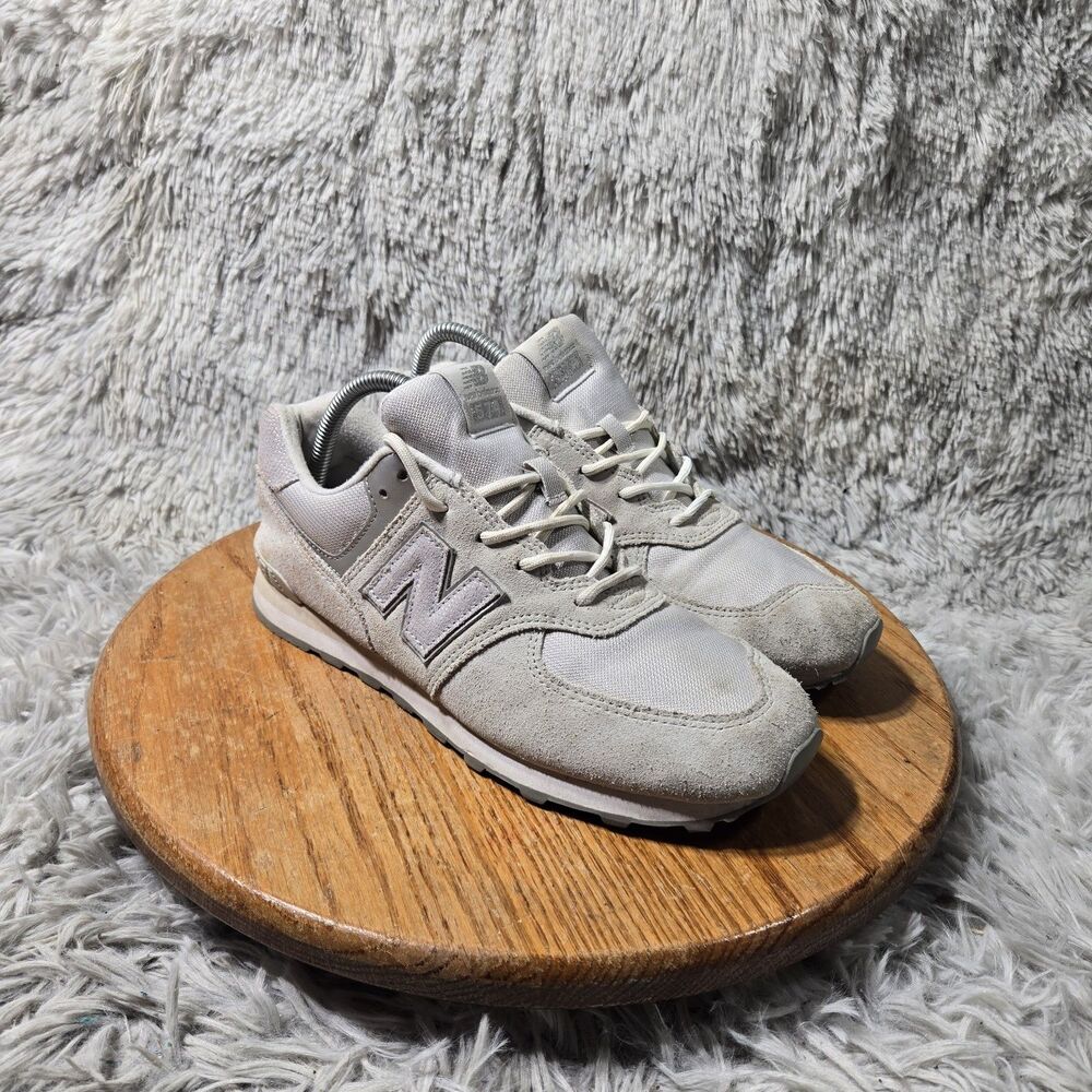 New Balance 574 Shoes Women 6.5 Running Sneakers Grey Lace Up Comfort Round Toe